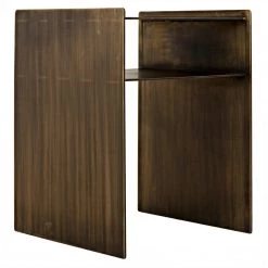 Noir Furniture Accent Tables Noir Cyrus Side Table, Aged Brass