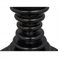 Noir Furniture Scheiben Side Table, Hand Rubbed Black