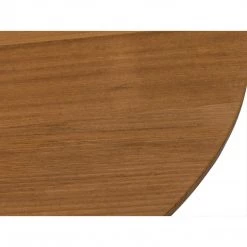 Noir Furniture Ford Small Side Table, Gold Teak With Metal Base Accent Tables