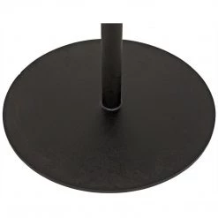 Noir Furniture Ford Small Side Table, Gold Teak With Metal Base Accent Tables