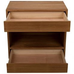 Noir Furniture SL05 Side Table, Gold Teak Accent Tables