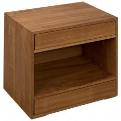 Noir Furniture SL05 Side Table, Gold Teak Accent Tables