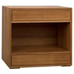 Noir Furniture SL05 Side Table, Gold Teak Accent Tables