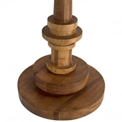 Noir Furniture Comodo Side Table, Gold Teak Accent Tables