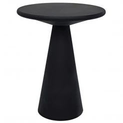 Noir Furniture Idiom Side Table, Black Metal