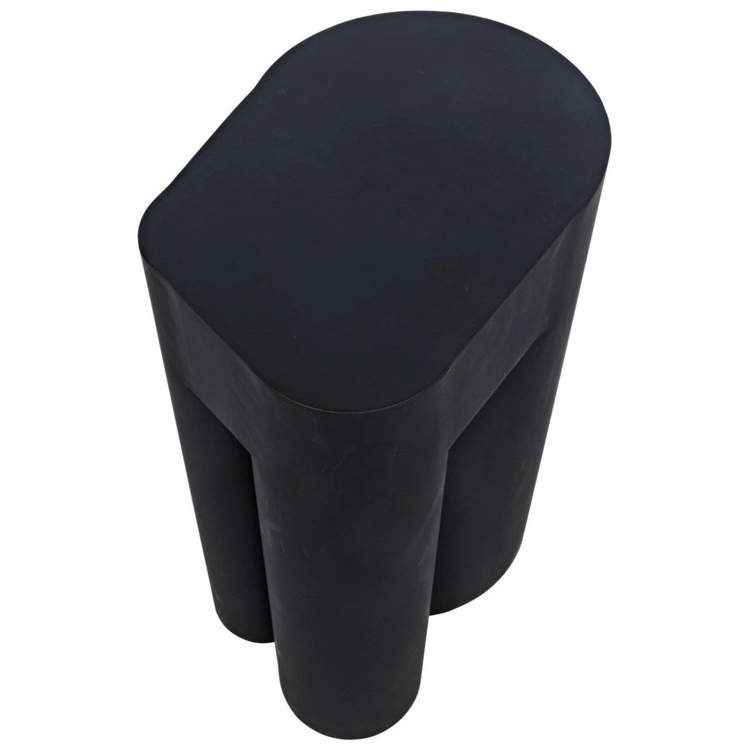 Noir Furniture Blair Side Table, Black Metal Accent Tables
