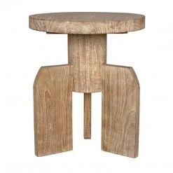 Noir Furniture Shizue Side Table, Distressed Mindi Accent Tables