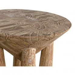 Noir Furniture Kongo Side Table, Distressed Mindi