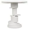 Noir Furniture Hugo Side Table, Solid White Accent Tables