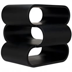 Noir Furniture Noir Nada Side Table, Black Steel