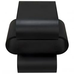 Noir Furniture Noir Nada Side Table, Black Steel