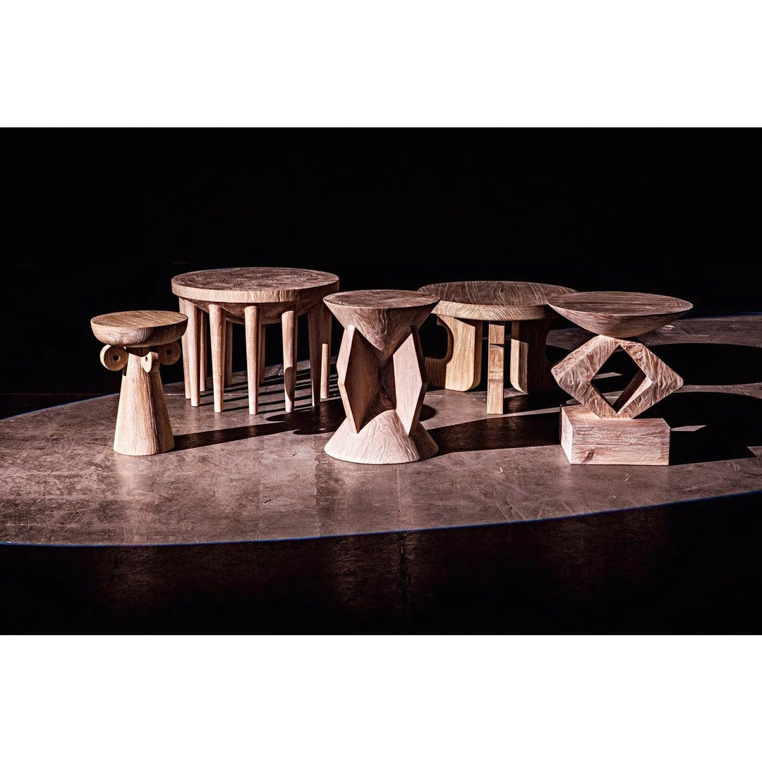 Noir Furniture Accent Tables Noir Neil Side Table, Distressed Mindi