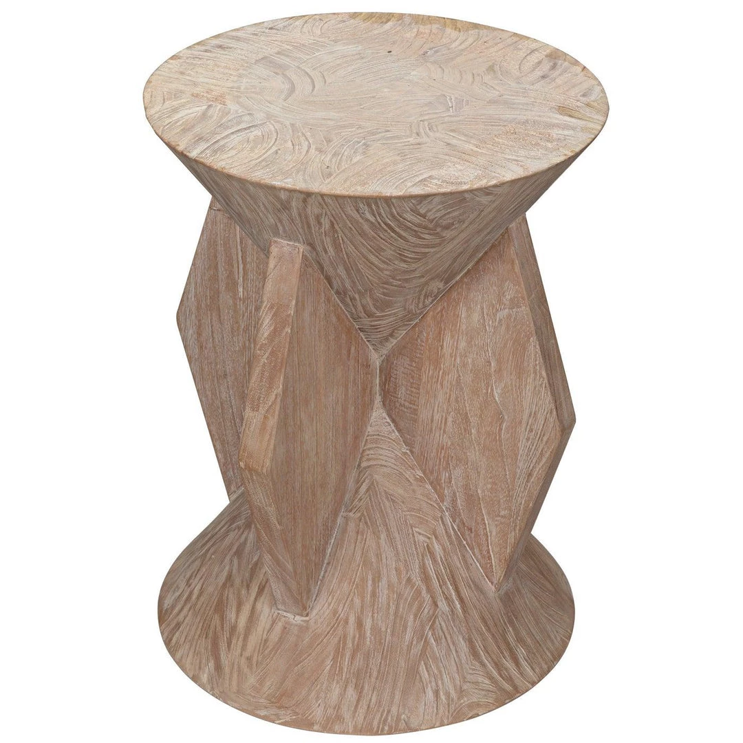 Noir Furniture Accent Tables Noir Neil Side Table, Distressed Mindi