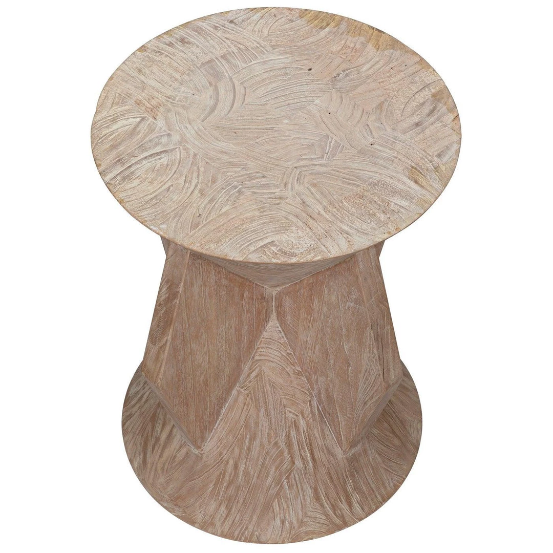 Noir Furniture Accent Tables Noir Neil Side Table, Distressed Mindi