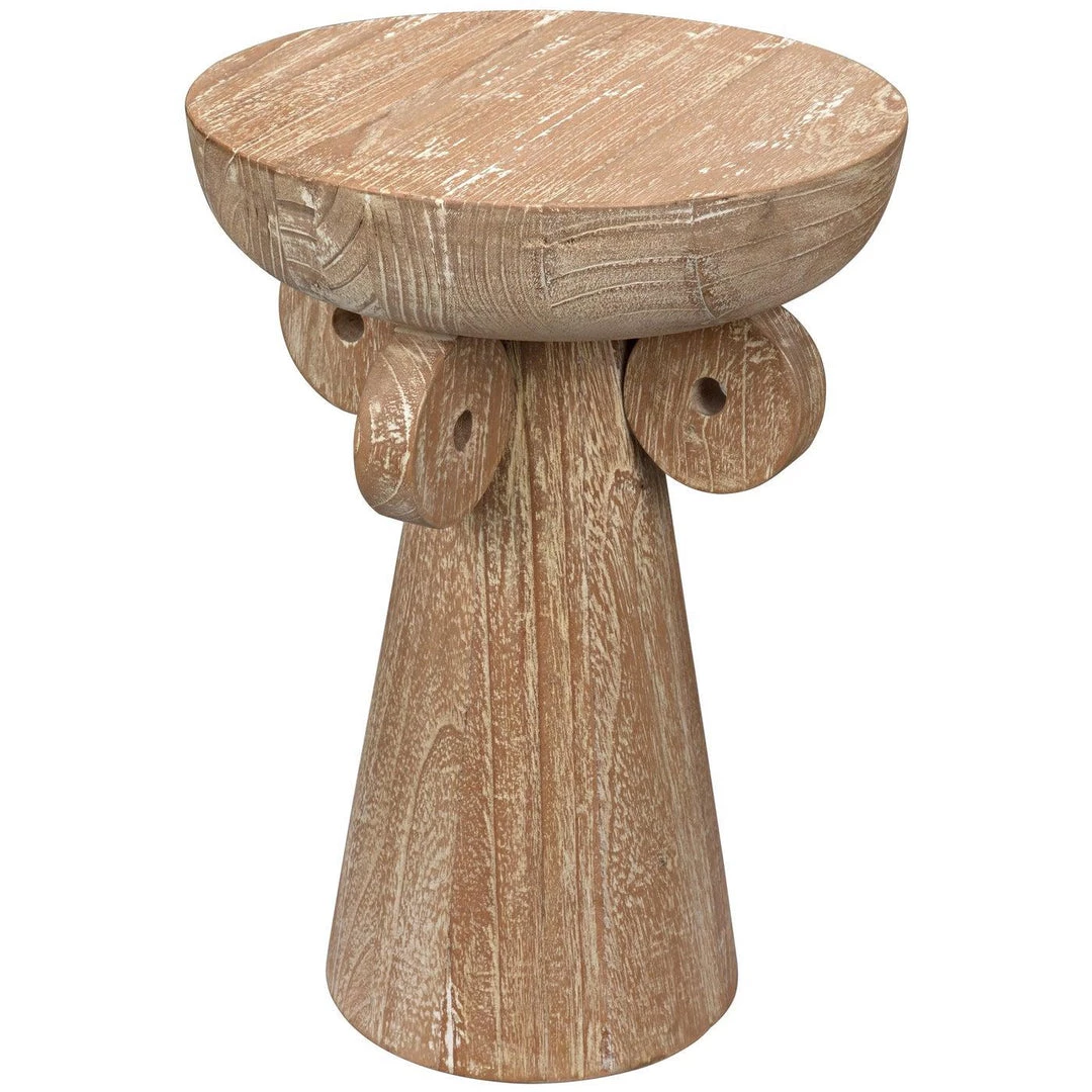 Noir Furniture Accent Tables Noir Vanity Side Table, Distressed Mindi