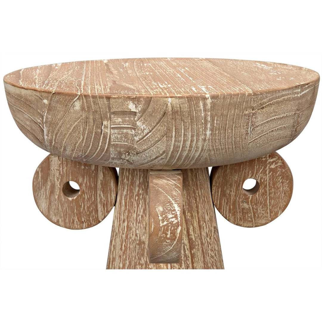 Noir Furniture Accent Tables Noir Vanity Side Table, Distressed Mindi