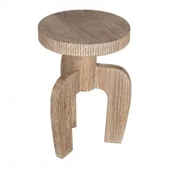 Noir Furniture Accent Tables Noir Shizue Small Side Table, Distressed Mindi