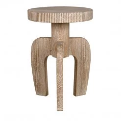 Noir Furniture Accent Tables Noir Shizue Small Side Table, Distressed Mindi