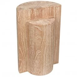 Noir Furniture Noir Half And Half Side Table, Distressed Mindi Accent Tables