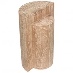 Noir Furniture Noir Half And Half Side Table, Distressed Mindi Accent Tables