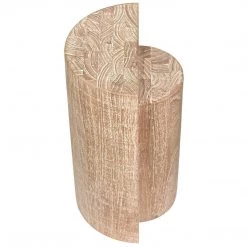 Noir Furniture Noir Half And Half Side Table, Distressed Mindi Accent Tables