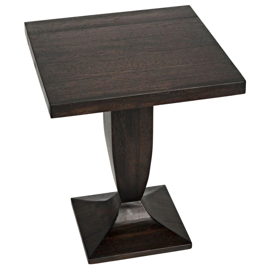 Noir Furniture Noir Paloma Side Tabe, Ebony Walnut