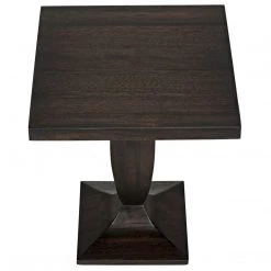 Noir Furniture Noir Paloma Side Tabe, Ebony Walnut