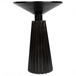 Noir Furniture Accent Tables Noir Orson Side Table, Hand Rubbed Black