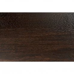 Noir Furniture Noir Enola Side Table, Ebony Walnut With Steel Base