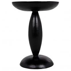 Noir Furniture Noir Adonis Side Table, Hand Rubbed Black
