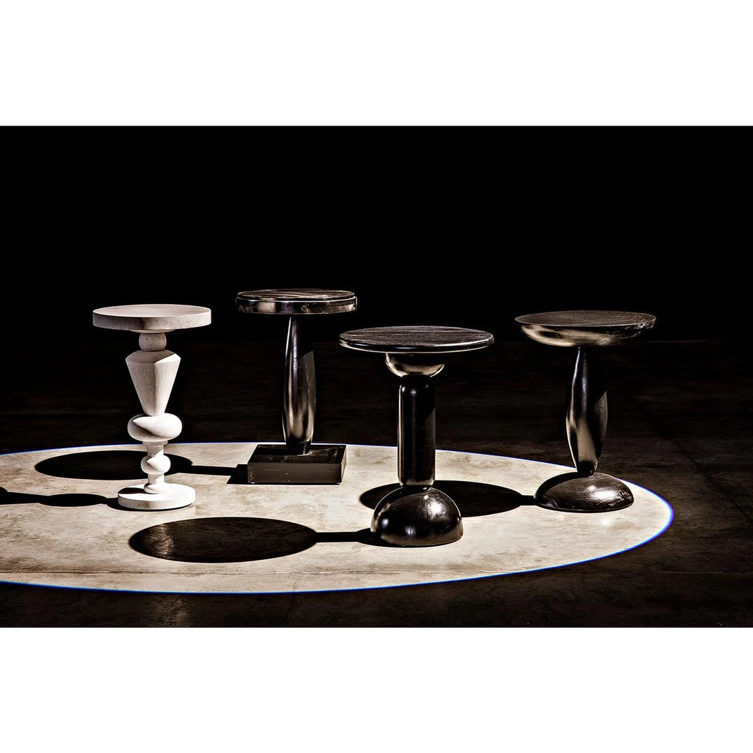 Noir Furniture Noir Adonis Side Table, Hand Rubbed Black