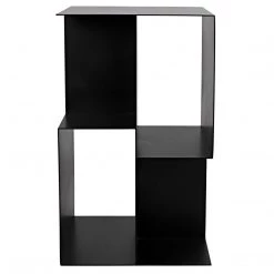 Noir Furniture Noir Memento Side Table, Black Steel Accent Tables