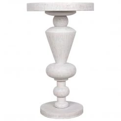 Noir Furniture Accent Tables Noir Fenring Side Table, White Wash