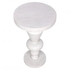 Noir Furniture Accent Tables Noir Fenring Side Table, White Wash