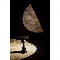 Noir Furniture Noir Zasa Side Table, Black Steel Accent Tables