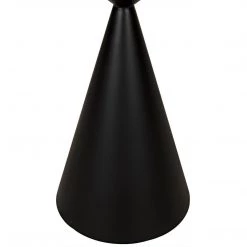 Noir Furniture Noir Zasa Side Table, Black Steel Accent Tables