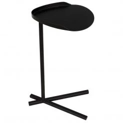 Noir Furniture Accent Tables Noir Golem Side Table, Black Steel