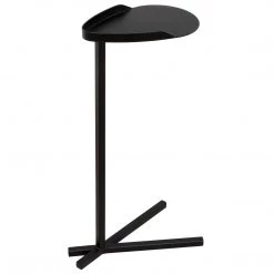 Noir Furniture Accent Tables Noir Golem Side Table, Black Steel