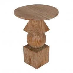 Noir Furniture Accent Tables Noir Adamo Side Table, Distressed Mindi