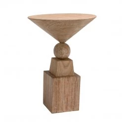 Noir Furniture Accent Tables Noir Balestra Side Table, Distressed Mindi