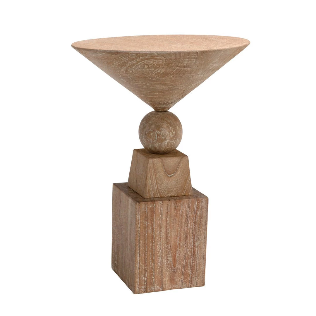 Noir Furniture Accent Tables Noir Balestra Side Table, Distressed Mindi