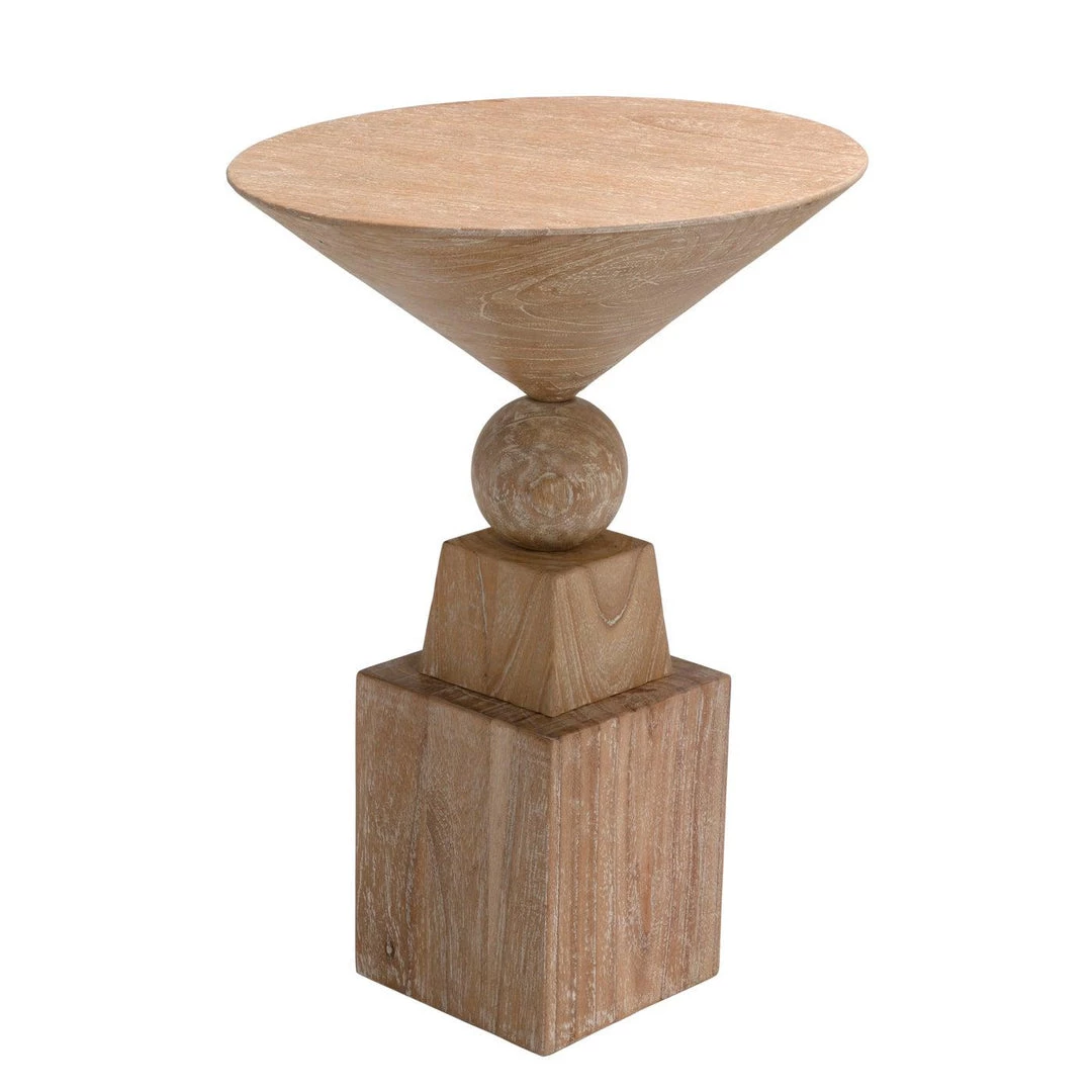 Noir Furniture Accent Tables Noir Balestra Side Table, Distressed Mindi