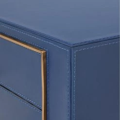 Bungalow 5 - Hunter 2-Drawer Side Table - Navy Blue