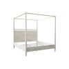 CFC Furniture Washed Oak Modern 4-Poster Bed, East. King