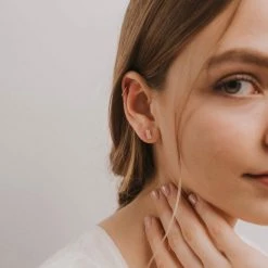 JaxKelly Druzy Bar Studs