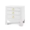 Bungalow 5 - Jacqui 3-Drawer Side Table In White