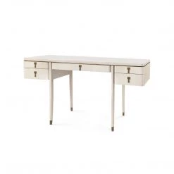 Bungalow 5 - Lanna Desk, Bleached Cerused Oak