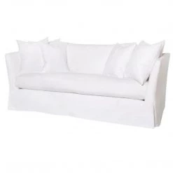 Cisco Brothers In Stock - Cisco Seda Sofa 100" Essentials Denim White