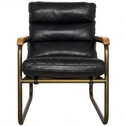 Noir Furniture Cowhide Arm Chair