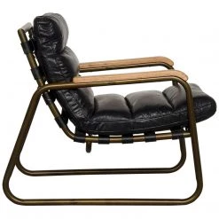 Noir Furniture Cowhide Arm Chair